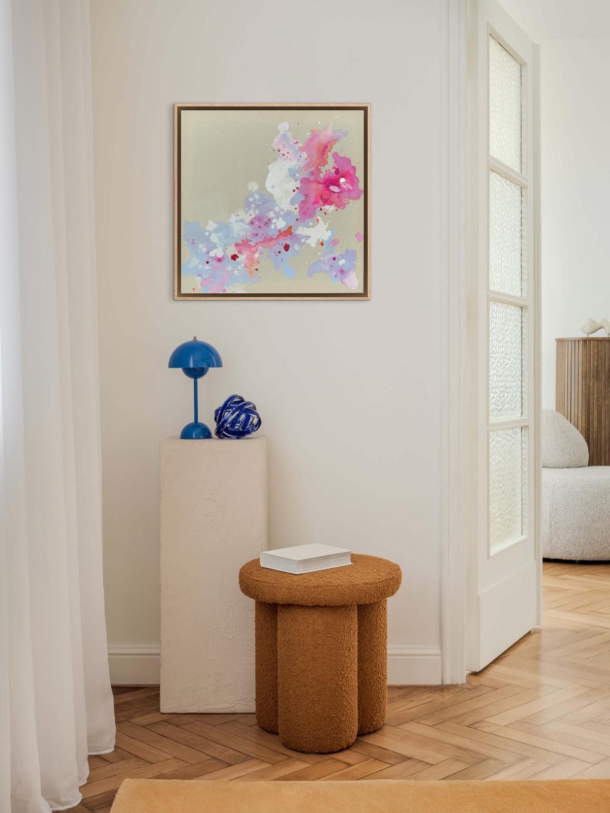 Kirschblüte II, 2026, Acryl auf roher Baumwollleinwand, Ansicht 3